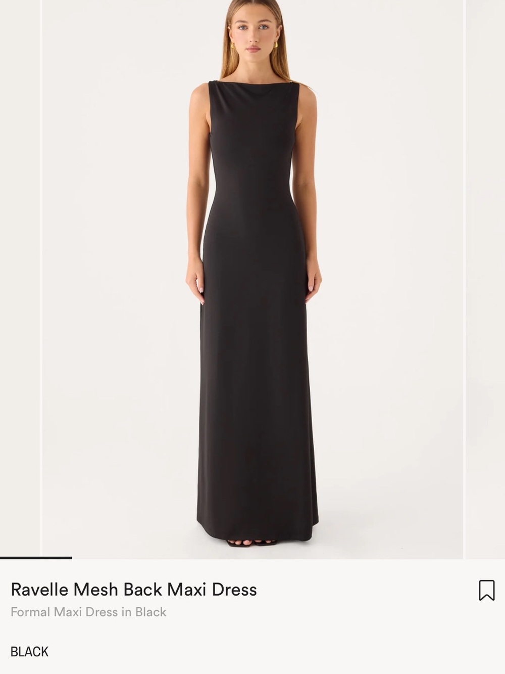 Peppermayo Ravelle Black Maxi Dress